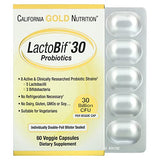 LactoBif Probiotics, 30 Billion CFU, 60 Veggie Capsules, California Gold Nutrition