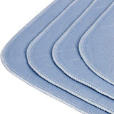 Utopia Bedding (Pack of 4) Waterproof Incontinence Pads Quilted Washable & Absorbent Bed Pad for Adults and Kids 34 x 36 inches (Blue)