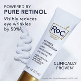 RoC Retinol Correxion Under Eye Cream for Dark Circles & Puffiness, Daily Wrinkle Cream, Anti Aging Line Smoothing Skin Care Treatment for Women and Men, 0.5 oz (Packaging May Vary)