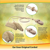 Ear Gear Original Corded – Protect Hearing Aids or Hearing Amplifiers from Dirt, Sweat, Moisture, Loss, Wind – Fits Hearing Instruments 1.25” to 2”