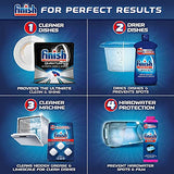 Set: Finish - Quantum - 82ct - Dishwasher Detergent - Powerball - Ultimate Clean & Shine - Dishwashing Tablets - Dish Tabs & Finish Jet-dry, Rinse Agent, Ounce Blue 32 Fl Oz