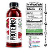 Protein2o 15g Whey Protein Isolate Infused Water, Ready To Drink, Sugar Free, Gluten Free, Lactose Free, No Artificial Sweeteners, Wild Cherry, 16.9 oz Bottle (Pack of 12)