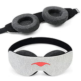 Manta Ultra-Lightweight Blackout Eye Mask - Slim Comfort Design - Zero Eye Pressure - Infinitely Adjustable Eye Cups - Perfect for Side Sleepers