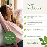 Hyperbiotics Pre Pro Vegan Probiotics + Prebiotics | 60 Billion CFU | Daily Probiotic for Women and Men | Advanced Strength Digestive and Immune Health Support | Gluten and Dairy Free | 30 Capsules