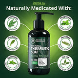 Antifungal Antibacterial Soap & Body Wash - Natural Fungal Treatment with Tea Tree Oil for Athletes Foot, Body Odor, Nail Fungus, Ringworm, Eczema & Back Acne - For Men and Women - 16oz