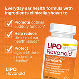 Proactive Daily Ear Health Supplement by Lipo-Flavonoid, Promotes Long Term and Supports Optimal Auditory Function and Cognitive Health, 40 Caplets