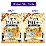 Pating Seasonal Garden Flags Set of 12 Double Sided 12 x 18 Inch Yard Flags, Small Garden Flags for Outside, Fall Winter Halloween Christmas Outdoor Flags, Holiday Garden Flags for All Seasons