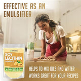 XPRS Nutra Soy Lecithin Powder - Lecithin Powder Food Grade Fat Emulsifier - Suitable for Cooking, Baking and More - Vegan Friendly Soy Lecithin Powder Cooking Aid (8 oz)