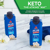 Atkins Creamy Vanilla PLUS Protein Shake, 30g Protein, Low Glycemic, 1g Net Carb, 1g Sugar, Keto Friendly