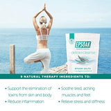 Epsoak Epsom Salt Detox + Cleanse - 4 lbs. (Qty. 2 x 2 lb. Bags) Bath Salts with Natural Essential Oils