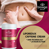 Bioage Liporedux Massage Caffeine Cream 24hrs (35 Oz) – Anti- Cellulite, Measurements Reduction and Intense Sliding