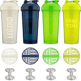 Hydracup [8 Pack] - 28 oz OG Shaker Bottle for Protein Powder Shakes & Mixes, Dual Blender, Wire Whisk & Mixing Grid, BPA Free Shaker Cup Blender Set