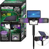 Monster Solar Bug Zapper 2in1 Solar Flood Light Solar Bug Zapper Electric Mosquito Zappers 1200V High Powered Pest Control Mosquito Zapper