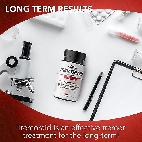 Tremoraid Natural Essential Tremor Relief Supplements - Effective And Powerful Help for Shaky Hands, Arm, Leg, Soothe Essential Tremors Pills (60 Capsules)