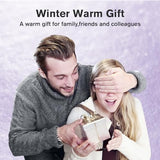 WARMHAND Hand Warmers Rechargeable,Electric Portable Heater 2 Pack,USB 2 in 1 Rechargeable Hand Warmer 3 Levels Quick Heat,Camping Hunting Golf Football Hand Warmers,Warm Gifts Men Women Kids(Purple)