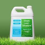 Superior 15-0-15 Liquid Fertilizer Nitrogen & Potash Lawn Food - Concentrated Spray- Any Grass Type- Simple Lawn Solutions Green, Growth - Humic Acid - Phosphorus-Free (1 Gallon)