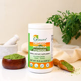 Grenera Organic Moringa Oleifera Leaf Powder 15.5 oz, Perfect for Smoothies, Salads, Tea, Made with Pure Malunggay Leaf, Raw from India