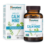 Himalaya Hello Calm Mind Herbal Supplement, with Bacopa, L-Theanine, Gotu Kola , Supports Concentration & Focus, Cognitive Function, Clear Thinking, Relaxation, Vegan, Gluten Free, 60 Capsules