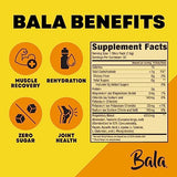 BALA Hydration Turmeric Drink Mix Packet | Sugar Free Electrolyte Powder, Muscle Recovery, Immune Support, Joint Relief | Plant-Based Enzymes, Bromelain - Pineapple (30 Pack)