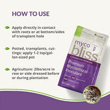 Myco Bliss - Mycorrhizal Inoculant for Plants - 5 Superior Strains - Organic Mycorrhizae Root Enhancer - Increases Nutrient Absorption & Crop Yields (1lb, Powder)