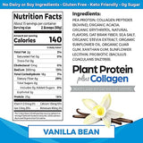 Orgain Protein Powder + Collagen, Vanilla Bean - 25g of Protein, 10g Collagen Peptides, 1B Probiotics, Supports Hair, Skin, Nail, Joint & Gut Health, Gluten Free, Dairy Free, Soy Free - 1.6lb
