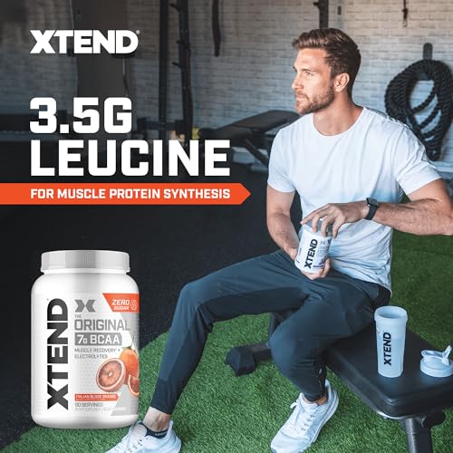 XTEND Original BCAA Powder Italian Blood Orange - Sugar Free Post Workout Muscle Recovery Drink with Amino Acids - 7g BCAAs for Men & Women - 90 Servings