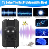 Under Hood Rodent Repeller Ultrasonic Pest Repeller Battery Operated Mouse Repellent for Cars with Strobe Light Keep Rodents Rat Mice Out of Car Engine Truck Basement Warehouse Vehicle Protection