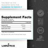 LMNITRIX VEINZ Pills ✮ Nitric Oxide Supplement with L-Arginine, L-Citrulline & ALA ✮ N.O. Booster Pump Pills ✮ Top Muscle Mass Pill for Men ✮ 120 Capsules