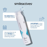 Smileactives Teeth Whitening Kit - 1oz (Pack of 3) - Features Clinical-Grade Hydrogen Peroxide for Long Lasting White Teeth, Simply add to Toothpaste to Permanently Remove Coffee Stains & More!