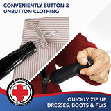 Button Hook & Zipper Pull, Assist, Helper Device, Dress Clothes Tool, Button Shirts Aid, One Hand, Disability, Handicapped and Seniors by Dr. Arthritis (2 Pack)