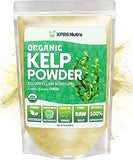 XPRS Nutra Organic Kelp Powder (Ascophyllum Nodosum) - Seaweed Powder Rich in Iodine, Immune Vitamins and Minerals - Food Grade Sea Kelp Supplement Vegan Superfood for Skin Care (16 oz)