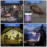 Mosquito Killer Lamp, ViViLarm Rechargeable Solar & USB Powered Bug Zapper, IP66 Waterproof Hanging Camping Lantern, Portable Insect Fly Pest Trap for Indoor Outdoor Backyard Patio Traveling Hiking