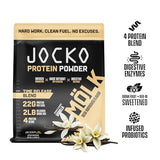 Jocko Mölk Whey Protein Powder (Vanilla) - Keto, Probiotics, Grass Fed, Digestive Enzymes, Amino Acids, Sugar Free Monk Fruit Blend - Supports Muscle Recovery & Growth - 31 Servings (New 2lb Bag)