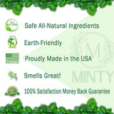 Minty Insect & Pest Control, Powerful & Natural 5% Peppermint Oil Spray for Ants, Spiders, Bed Bugs, Dust Mites, Roaches and More - Indoor and Outdoor Use, 128 fl oz Gallon