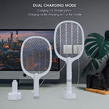 imirror Bug Zapper Racket, 2 in 1 Rechargeable Electric Fly Swatter Mosquito Zapper Swatter - 2 Pack