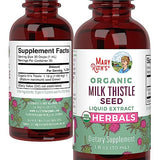 Milk Thistle Seed Liquid Drops by MaryRuth's | Sugar Free | USDA Organic Milk Thistle Drops | Herbal Tinctures | Unflavored | Vegan | Gluten Free | 30 Servings | 1 Fl Oz