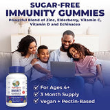 MaryRuth's Immunity Gummy | 5-in-1 Blend of Zinc | Elderberry | Vitamin C & D & Echinacea for Kids & Adults | Vegan | Non-GMO | Gluten Free | 90 Count