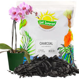 Horticultural Charcoal for Indoor Plants (8 Quarts), Hardwood Soil Additive for Orchids, Terrariums, and Gardening