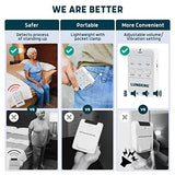 Lunderg Early Alert Bed Alarm for Elderly Adults - Wireless Bed Sensor Pad & Pager - with Pre-Alert Smart Technology - Bed Alarms and Fall Prevention for Elderly and Dementia Patients