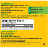 Nature Made Vitamin E 180 mg (400 IU) dl-Alpha, Dietary Supplement for Antioxidant Support, 300 Softgels, 300 Day Supply