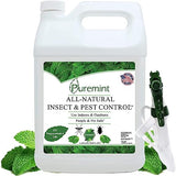 Puremint Insect & Pest Control, Powerful & Natural 5% Peppermint Oil Spray for Ants, Spiders, Bed Bugs, Dust Mites, Roaches and More - Indoor and Outdoor Use, 128 fl oz Gallon