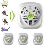 Ultrasonic Pest Bug Repeller 4 Pack, Pest Control, Ultrasonic Repellent Electronic, Insect Rodents Repellent for Mosquito, Mouse, Cockroaches, Rats, Bug, Spider, Ant, Flies