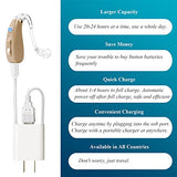 Banglijian Hearing Aid Rechargeable Ziv-201 Digital Noise Reduction and Feedback Cancellation Small Size (Two Units)