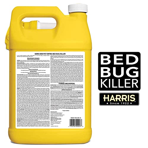 HARRIS Bed Bug Killer, Liquid Spray with Odorless and Non-Staining Formula (Gallon)