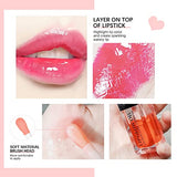 Rmoce Lip Oil, Hydrating Lip Glow & Plumper Gloss, Moisturizing No-Sticky Transparent Plumping Lip Balm for Lip Care