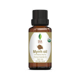 SVA Organics Myrrh Oil 1/3oz (10 ml) Premium Essential Oil with Dropper for Diffuser, Aromatherapy, Skin Care, Hair Care & Massage
