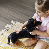 Melissa & Doug Giant Dachshund - Lifelike Stuffed Animal Dog Large