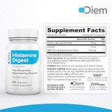 Omne Diem Histamine Digest DAO 30,000 HDU - 60 Caps - Histamine Neutralizing Enzyme - Relieve Histamine Intolerance with Diamine Oxidase