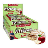 FITCRUNCH Snack Size Protein Bars, Designed by Robert Irvine, World’s Only 6-Layer Baked Bar, Just 3g of Sugar & Soft Cake Core (Apple Pie)