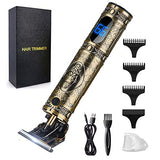 RESUXI Hair Clippers for Men Hair Trimmer for Barbers,Professional Cordless T Blade Trimmer, Beard Edger Liners for Men,Barber Shavers for Hair Cutting,Gold Knight Close-Cutting Hair Machine